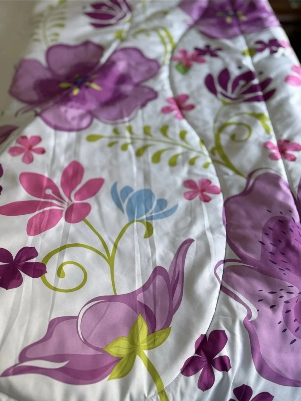 Girls' Frozen-Themed Comforter Set - Pink & Blue